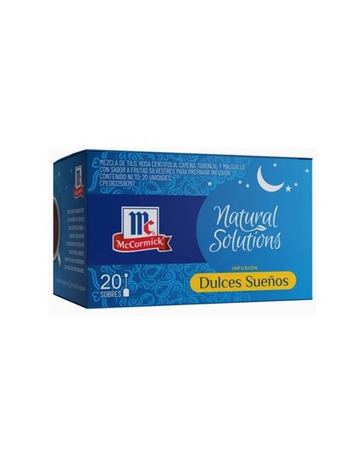 MC CORMICK NATURAL SOLUTIONS INFUSION DULCE SUEÑOS 20SOBRES 40G