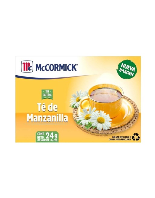MCCORMICK TE DE MANZANILLA 20 SOBRES