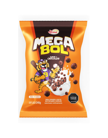 MEGA BOL SABOR A CHOCOLATE 240G