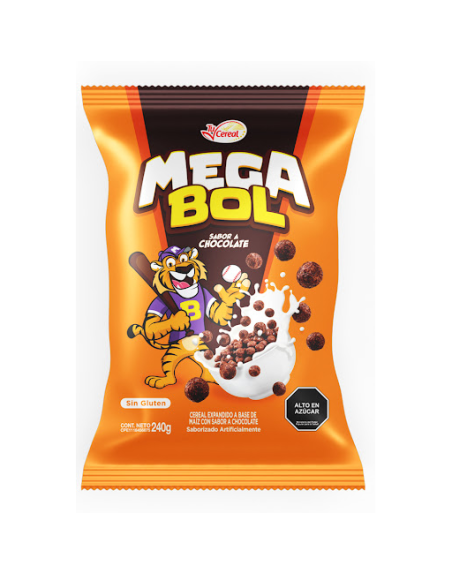 MEGA BOL SABOR A CHOCOLATE 240G