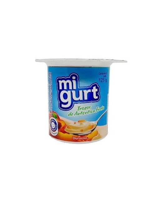 MI GURT CON TROZOS DE DURAZNO 125G