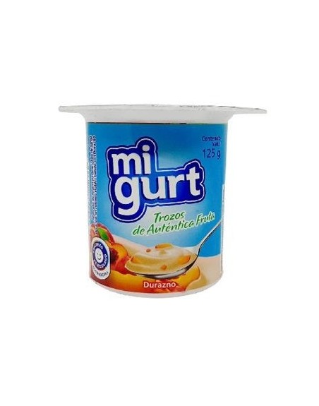 MI GURT CON TROZOS DE DURAZNO 125G
