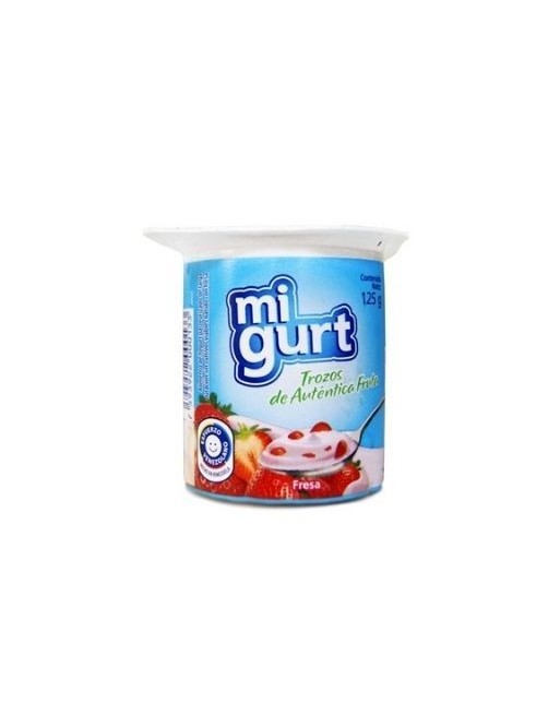MI GURT CON TROZOS DE FRESA 125G