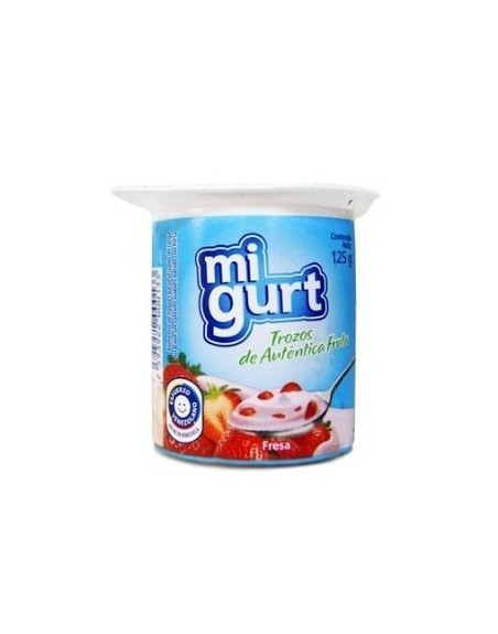 MI GURT CON TROZOS DE FRESA 125G