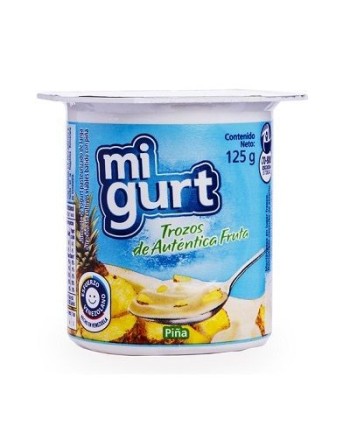 MI GURT CON TROZOS DE PIÑA 125G