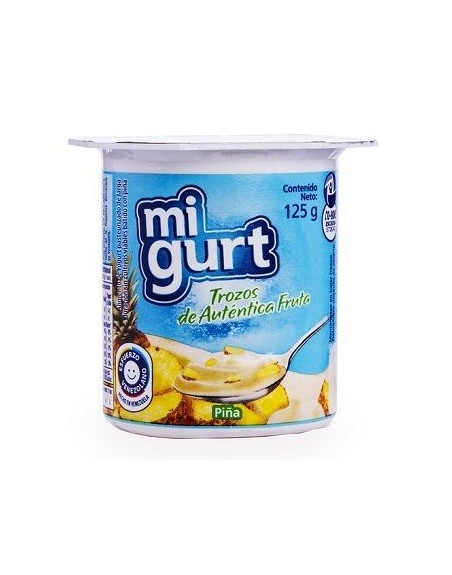 MI GURT CON TROZOS DE PIÑA 125G