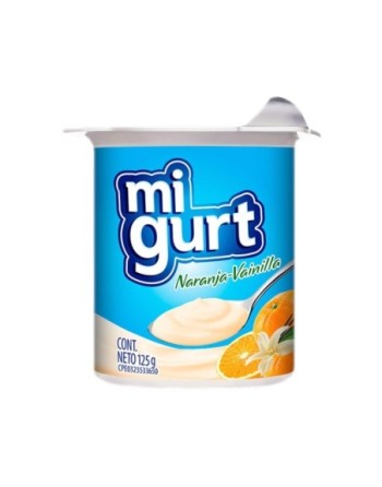 MI GURT NARANJA- VAINILLA 125G