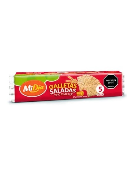 MIDIA GALLETA SALADAS TIPO CRACKER X5TACOS 470G