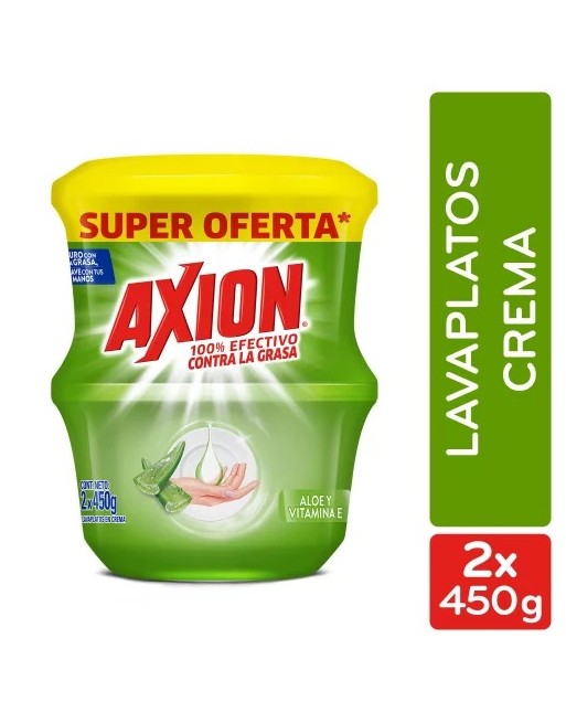AXION LAVAPLATOS EN CREMA X2