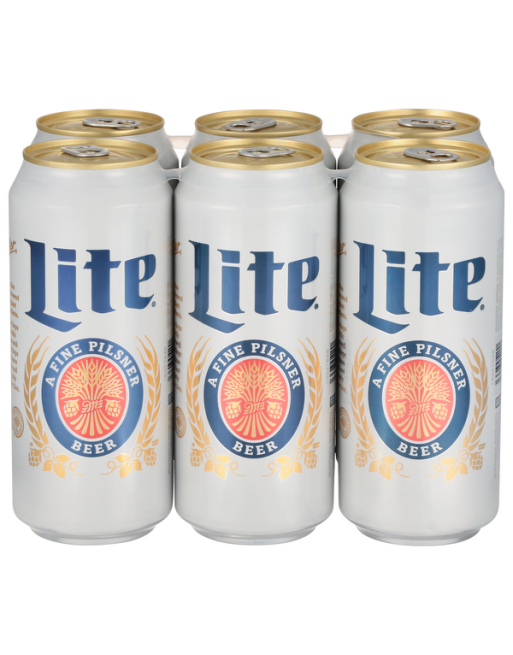 MILLER LITE CERVEZA X6