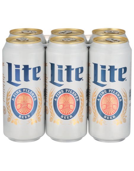 MILLER LITE CERVEZA X6