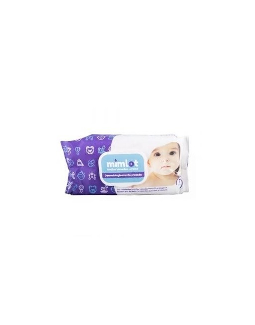 MIMLOT TOALLAS HUMEDAS CREMA 72UND