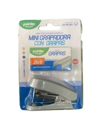 MINI GRAPADORA CON GRAPAS POINTER