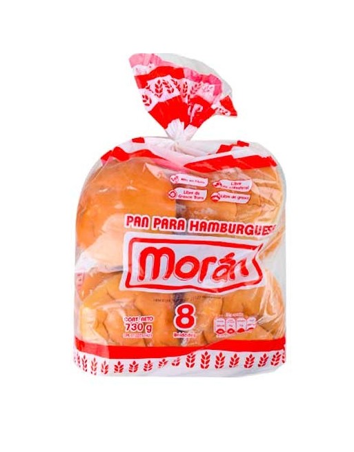 MORAN PAN HAMBURGUESA X8UND
