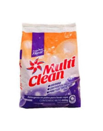 MULTI CLEAN DETERGENTE EN POLVO FLORAL  400G