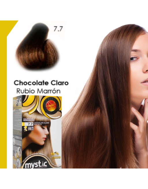 MYSTIC KIT CHOCOLATE CLARO 7.7 TINTE CABELLO