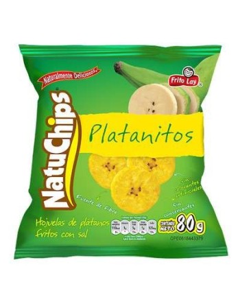 NATUCHIP`PLATANITO NATURAL 80G