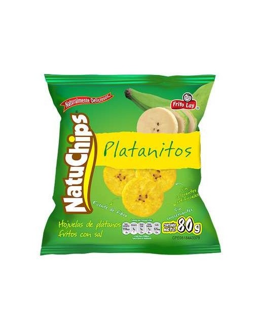 NATUCHIP`PLATANITO NATURAL 80G