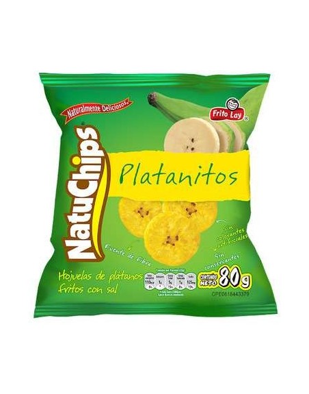 NATUCHIP`PLATANITO NATURAL 80G