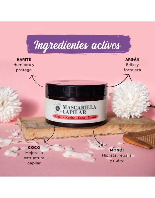 NATURAL HAIR MASCARILLA FORTALEZA Y HIDRATA 30ML