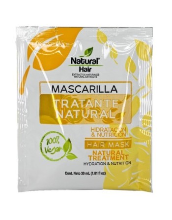 NATURAL HAIR MASCARILLA HIDRATACION Y NUTRICION 30ML
