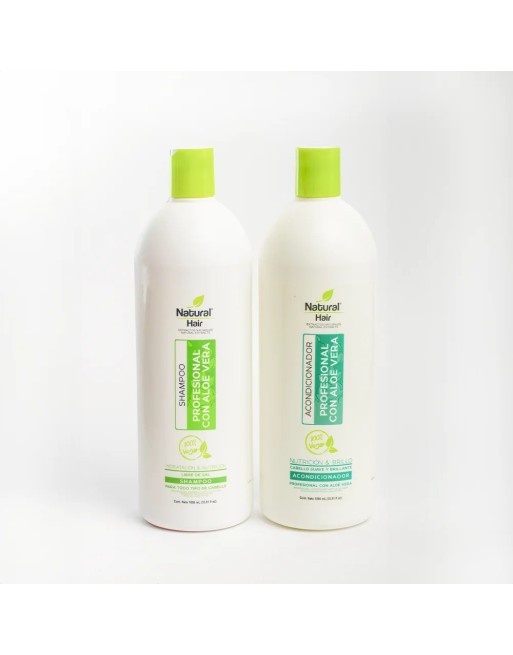 NATURAL HAIR SHAMPO +ACONDICIONADOR 1LT