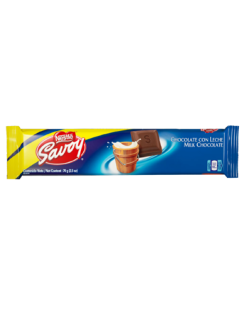 NESTLE SAVOY CHOCOLATE CON LECHE 70G