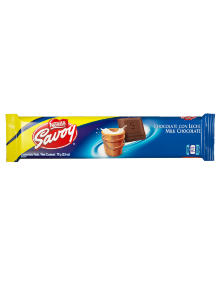 NESTLE SAVOY CHOCOLATE CON LECHE 70G