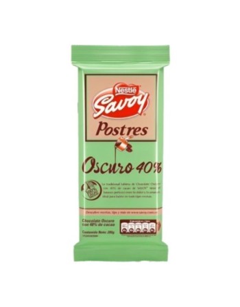 NESTLE SAVOY POSTRE OSCURO 40 200G VERDE