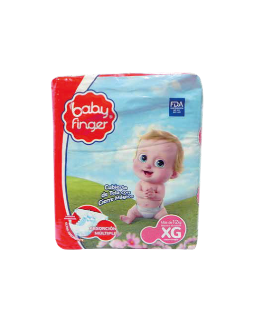 BABY FINGER PAÑALES X10UND TALLA  XG