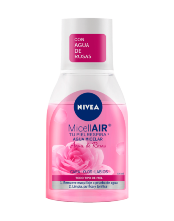 NIVEA  MICELLAIR AGUA MICELAR AGUA DE ROSAS 100ML