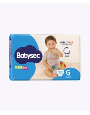 BABYSEC ULTRA PAÑALES TALLA G X100UND