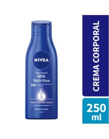 NIVEA MILK NUTRITIVA CREMA CORPORAL PIEL EXTRA SECA 250ML