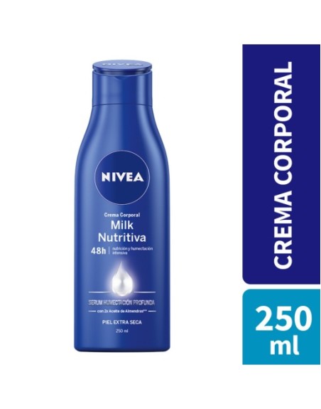 NIVEA MILK NUTRITIVA CREMA CORPORAL PIEL EXTRA SECA 250ML