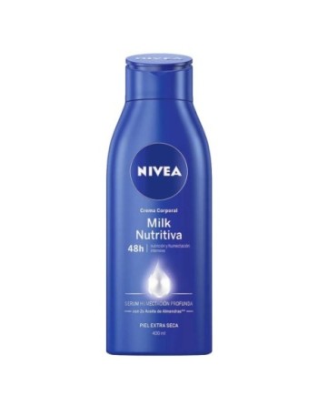 NIVEA MILK NUTRITIVA CREMA CORPORAL PIEL EXTRA SECA 400ML