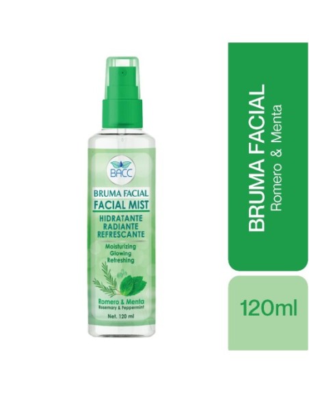 BACC BRUMA FACIAL HIDRATANTE ROMERO Y MENTA 120ML
