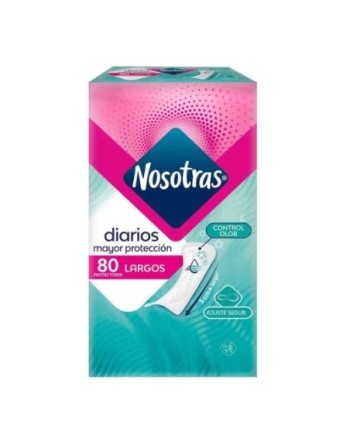 NOSOTRAS PROTECTORES DIARIOS LARGOS X80UND