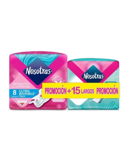 NOSOTRAS TOALLAS ULTRAINVISIBLE TELA X8UND