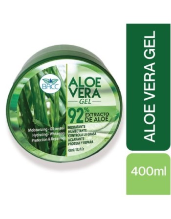 BACC GEL ALOE VERA 92% ALOE 400ML