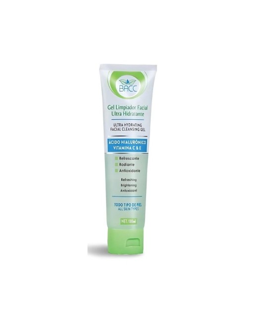 BACC GEL LIMPIADOR ACIDO HIALURONICO VITAMINA C&E 130ML