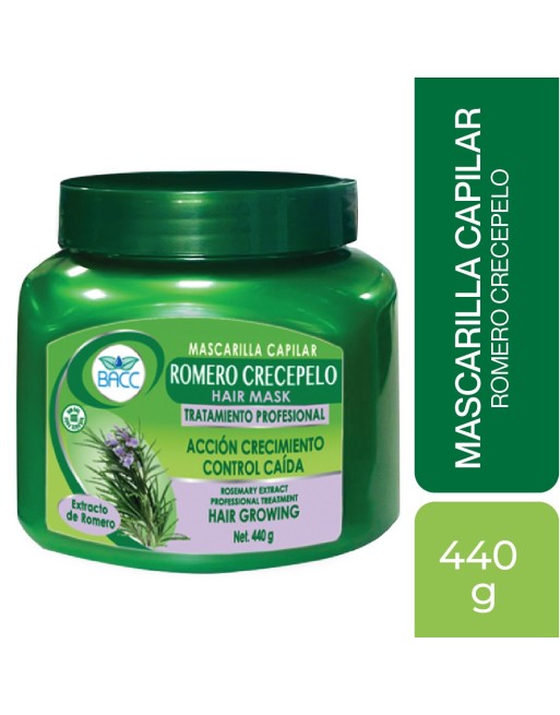 BACC MASCARILLA CAPILAR ROMERO CRECE PELO 440G
