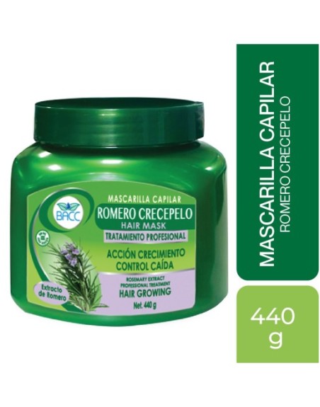 BACC MASCARILLA CAPILAR ROMERO CRECE PELO 440G