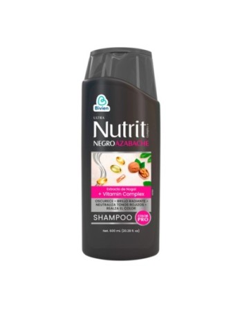 NUTRIT KERATIN MAX SHAMPOO  NEGRO AZABACHE SIN SAL 600L