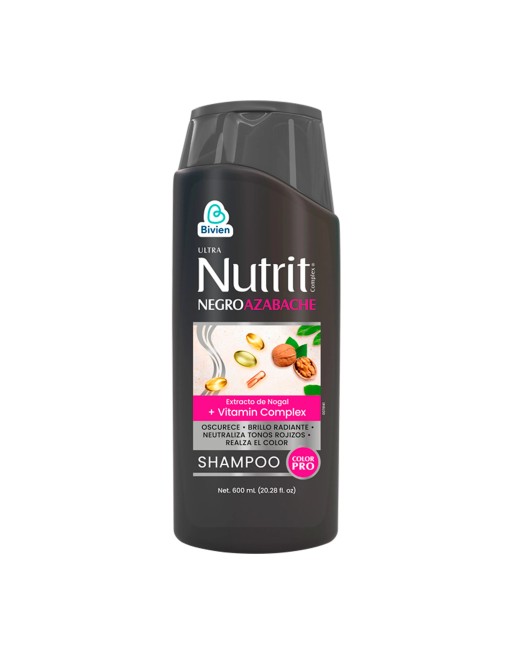NUTRIT KERATIN MAX SHAMPOO  NEGRO AZABACHE SIN SAL 600L