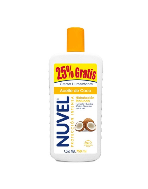 NUVEL CREMA CORPORAL ACEITE DE COCO 750ML