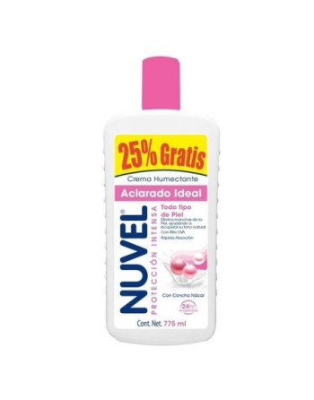 NUVEL CREMA CORPORAL ACLARADO IDEAL 750ML