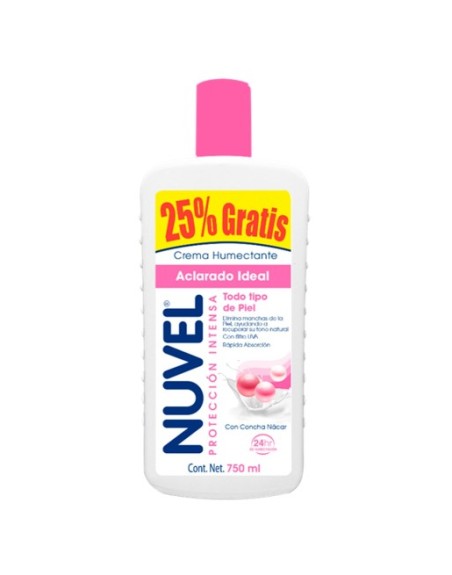 NUVEL CREMA CORPORAL ACLARADO NATURAL 600ML