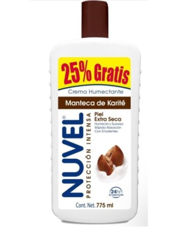 NUVEL CREMA CORPORAL MANTECA DE KARITE  750ML