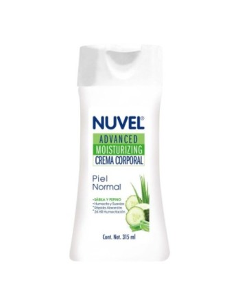 NUVEL CREMA CORPORAL PIEL NORMAL SABILA Y PEPINO 350ML