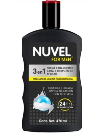 NUVEL CREMA FOR MEN 3 EN 1 470ML